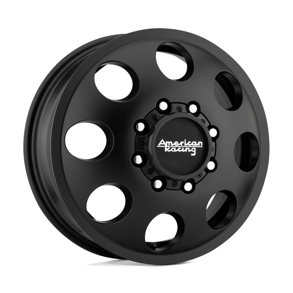 American Racing AR204 BAJA DUALLY SATIN BLACK Wheels - 16X6 111mm Offset 8X165.1 BP