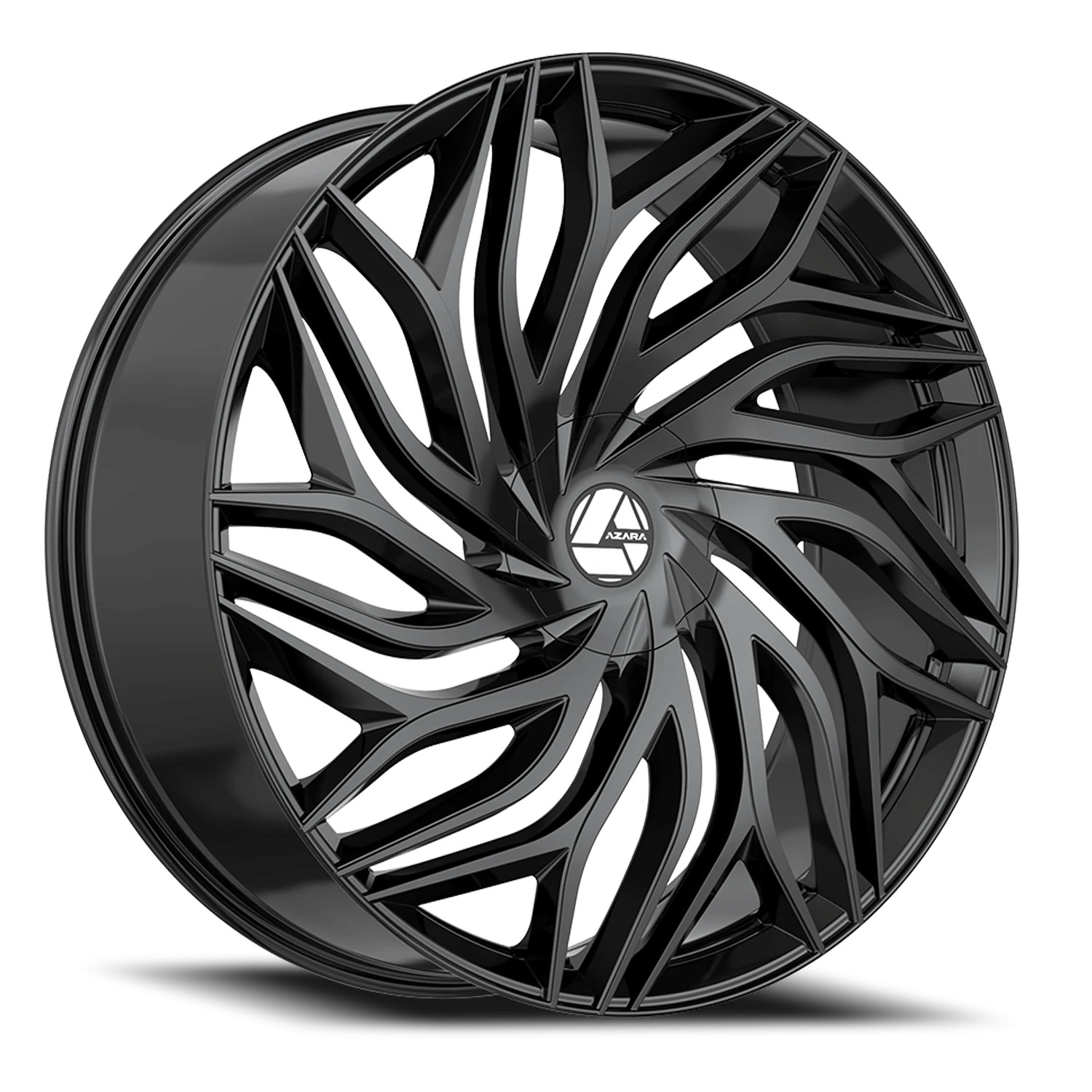Azara AZA-537 Gloss Black Wheels - 30X9.5 22mm Offset 6X135 / 6X139.7 BP