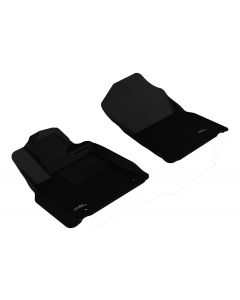 Custom Fit Kagu Floor Mat (Black) for Toyota Tundra REG/DBL/CREWMAX/Sequoia 2012-2021 - Front Row