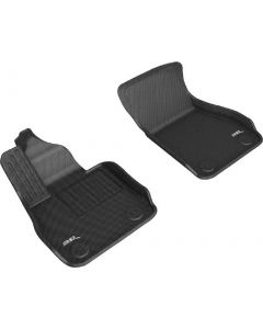 Custom Fit Kagu Floor Mat (Black) Compatible with BMW 2 Series Gran Coupe (F44) RWD 2020-2023 - Front Row