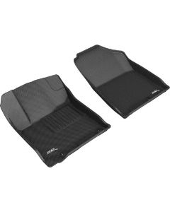Custom Fit Kagu Floor Mat (Black) Compatible with Hyundai Venue 2020-2023 - Front Row