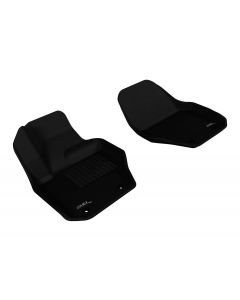 L1VV01511509 Front Row Custom Fit All-Weather Floor Mat for Select Volvo XC60/S60 Models - Kagu Rubber (Black)