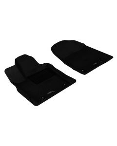 Custom Fit KAGU Floor Mat (BLACK) Compatible with DODGE/JEEP DURANGO/GRAND CHEROKEE 2013-2023 - Front Row