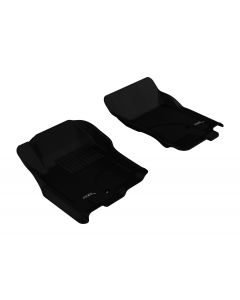 Custom Fit Kagu Floor Mat (Black) for 2005-2015 Nissan Pathfinder/Xterra - 1ST Row