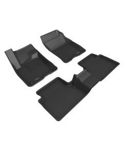 Custom Fit Kagu Floor Mat (Black) Compatible with Ford Bronco Sport 2021-2023 - Full Set