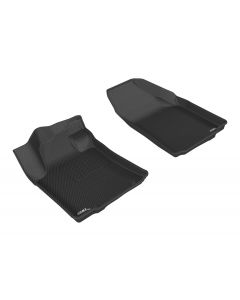 Custom Fit KAGU Floor Mat (BLACK) Compatible with NISSAN MAXIMA 2016-2023 - Front Row