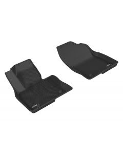 Custom Fit Kagu Floor Mat (Black) Compatible with Mazda CX-9 2016-2023 - Front Row