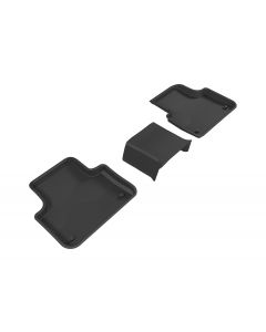 Custom Fit KAGU Floor Mat (BLACK) Compatible with AUDI Q7/SQ7/Q8/SQ8/RS Q8 2017-2023 - Second Row