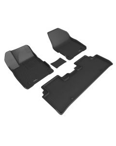 Custom Fit Kagu Floor Mat (Black) Compatible for KIA EV6 2022-2023 - Full Set