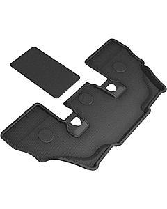 Custom Fit Kagu Floor Mat (Black) Compatible with BMW X7 (G07) 6-Passenger 2019-2023 - Third Row