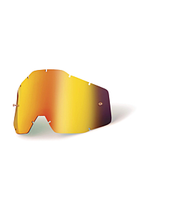 Goggle Replacement Lens - Accuri 1, Strata 1 Youth Compatible (Anti-Fog w/Posts-RED MIRROR)