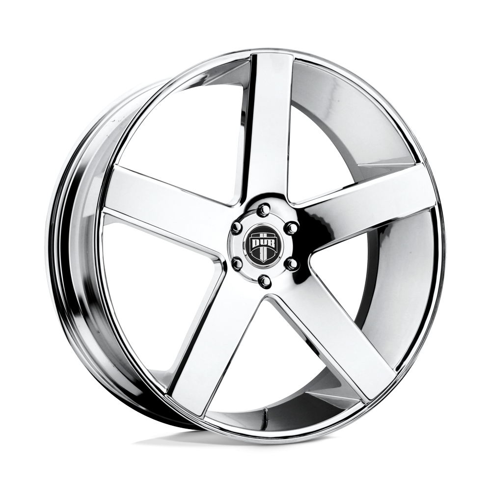 DUB 1PC S115 BALLER CHROME Wheels - 28X10 31mm Offset 6X135 BP
