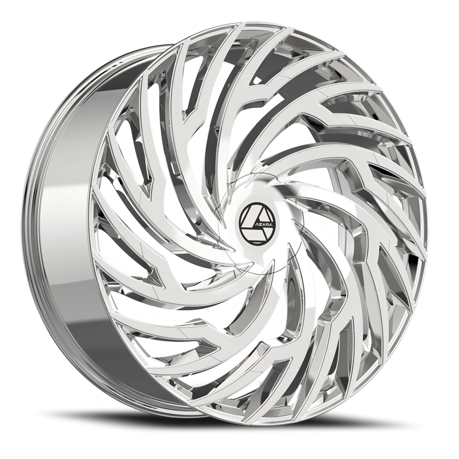 Azara AZA-536 Chrome Wheels - 28X9.5 15mm Offset ALL BP