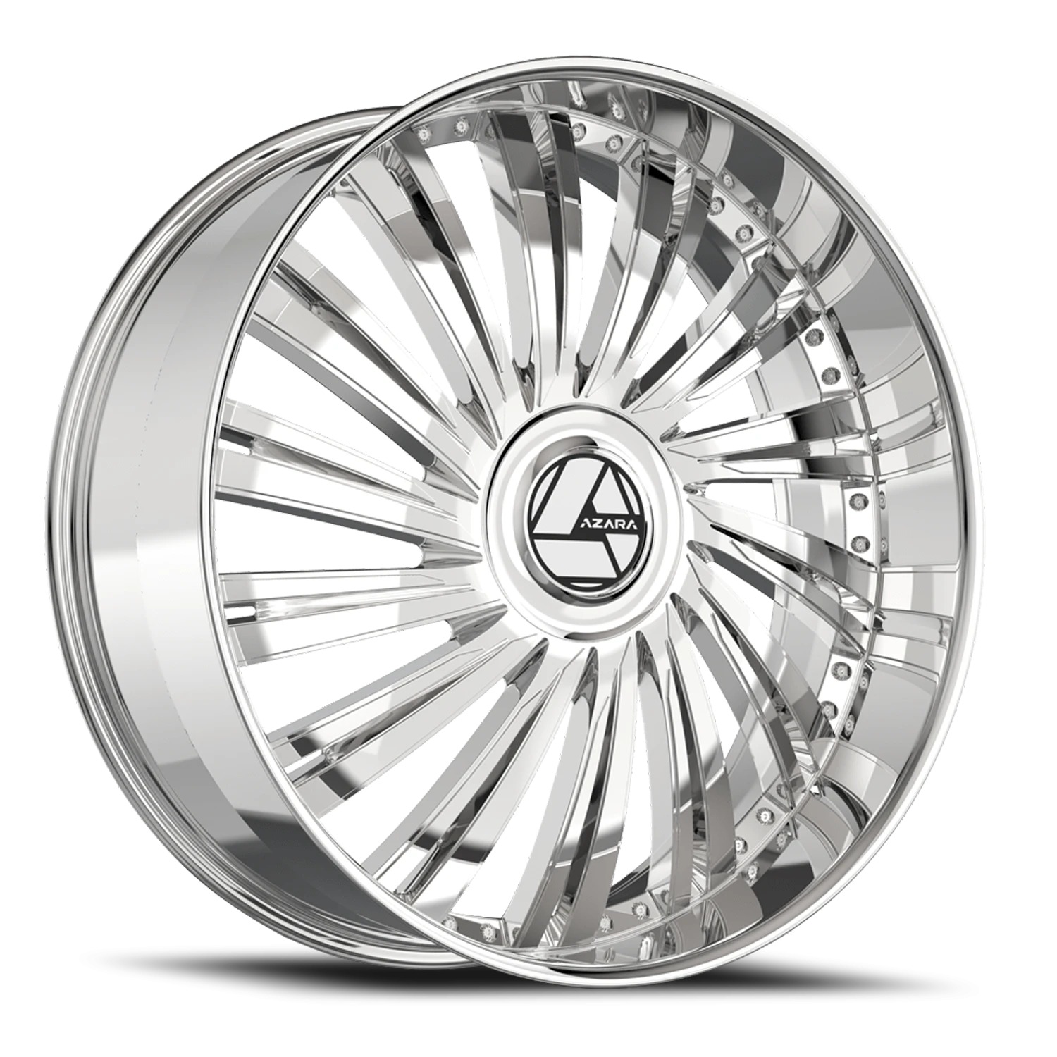Azara AZX-102 Chrome Wheels - 30X9.5 15mm Offset ALL BP