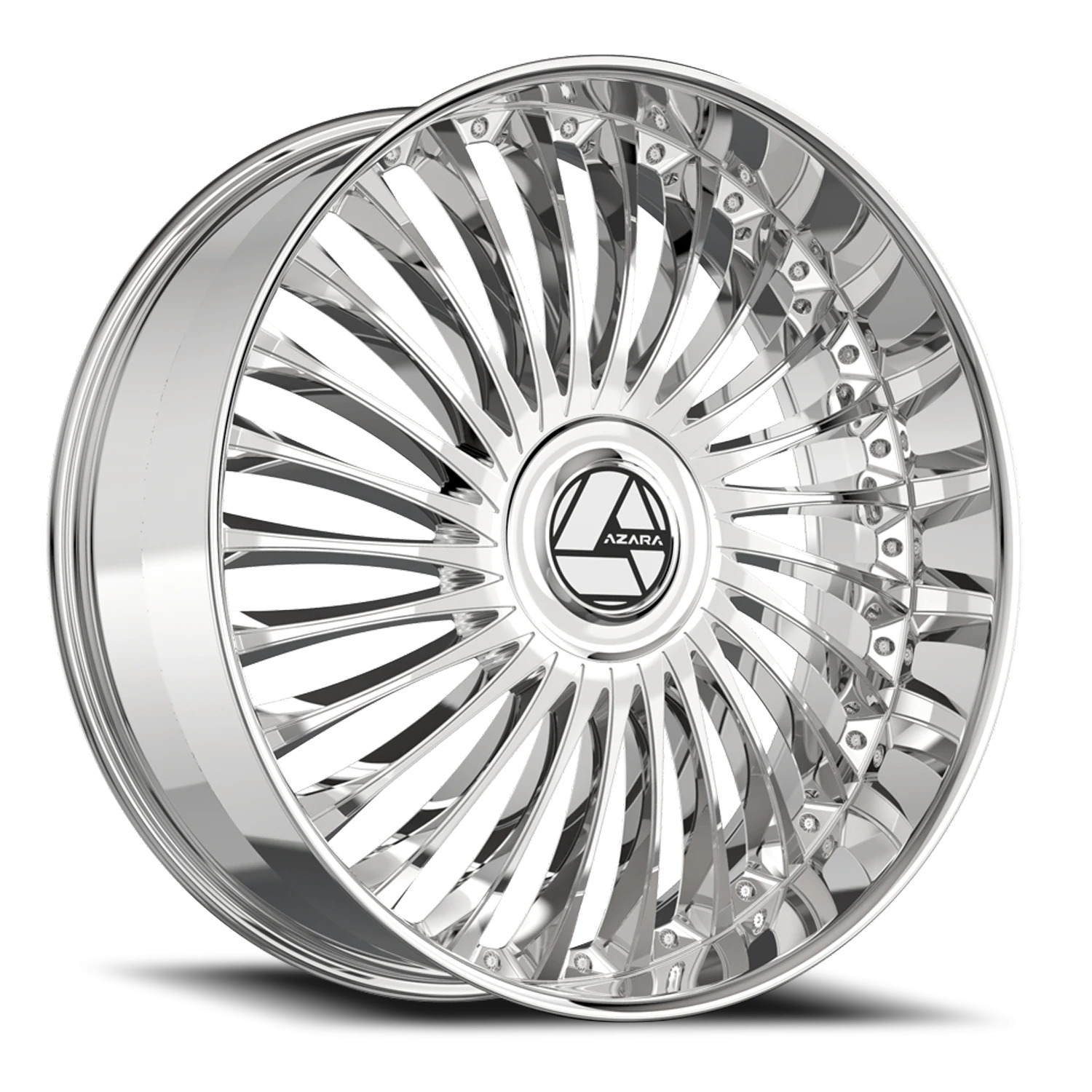 Azara AZX-103 Chrome Wheels - 28X9.5 15mm Offset ALL BP