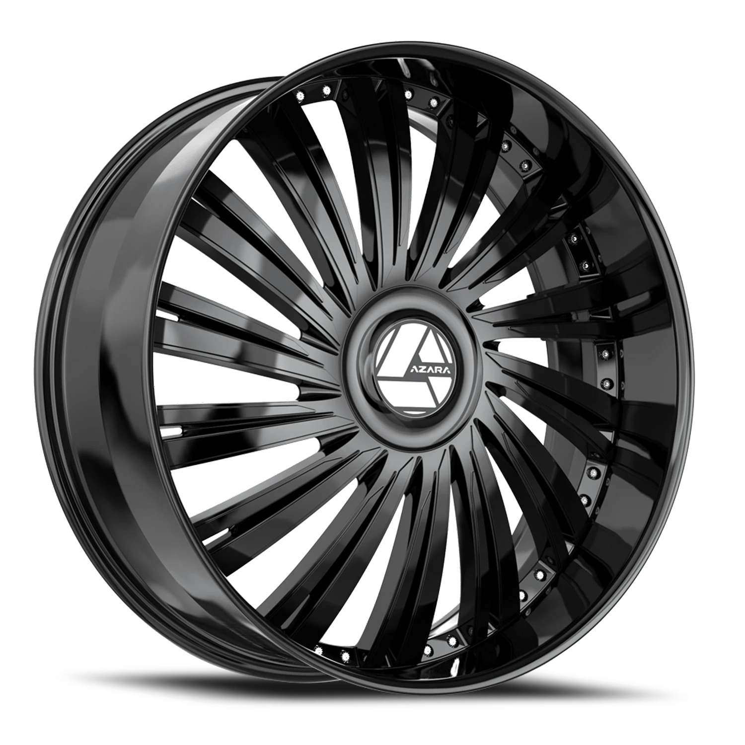 Azara AZX-102 Gloss Black Wheels - 30X9.5 15mm Offset ALL BP