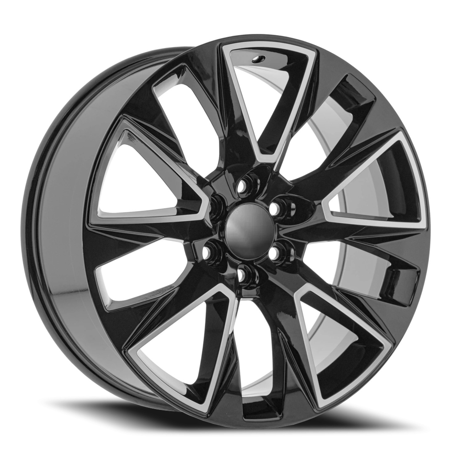 O.E. Revolution C-14 Gloss Black & Machined Wheels - 22X9 28mm Offset 6X139.7 BP