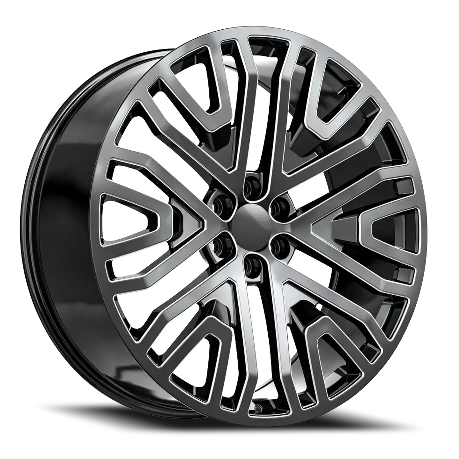O.E. Revolution G-14 Gloss Black & Milled Wheels - 26X10 31mm Offset 6X139.7 BP