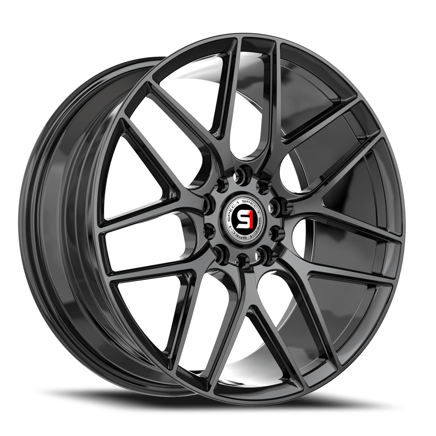 Spec-1 SP-78 Gloss Black Wheels - 16X7.5 30mm Offset 4X100 / 4X114.3 BP