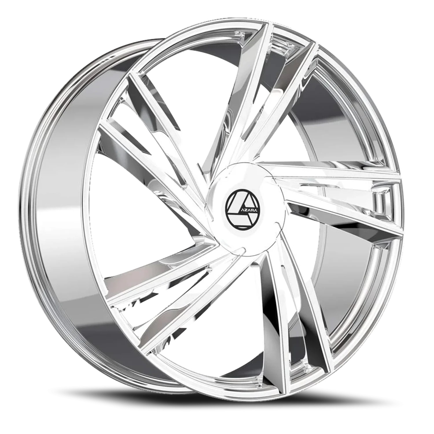 Azara AZA-529 Nano Chrome Wheels - 20X8.5 35mm Offset 5X112 / 5X114.3 BP