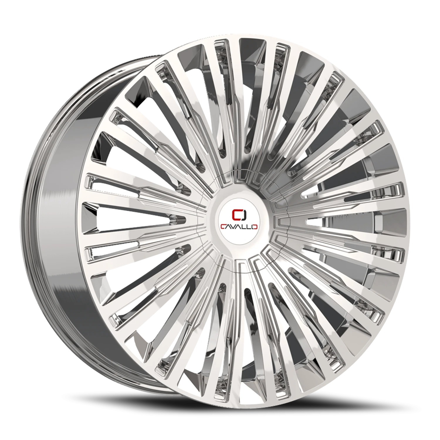 Cavallo CLV-48 Nano Chrome Wheels - 22X8.5 38mm Offset 5X112 / 5X114.3 BP