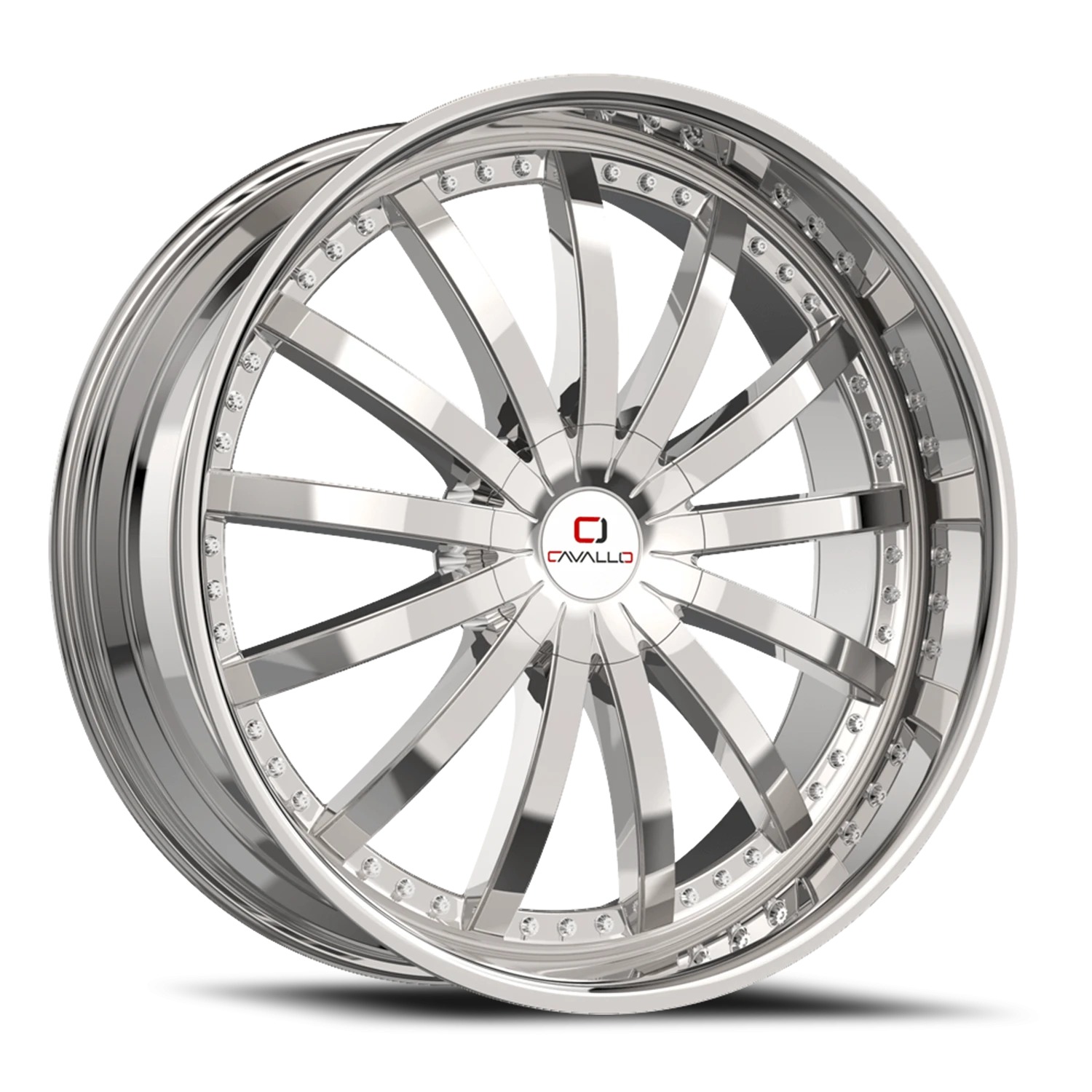 Cavallo CLV-53 Nano Chrome Wheels - 22X8.5 38mm Offset 5X114.3 / 5X120 BP