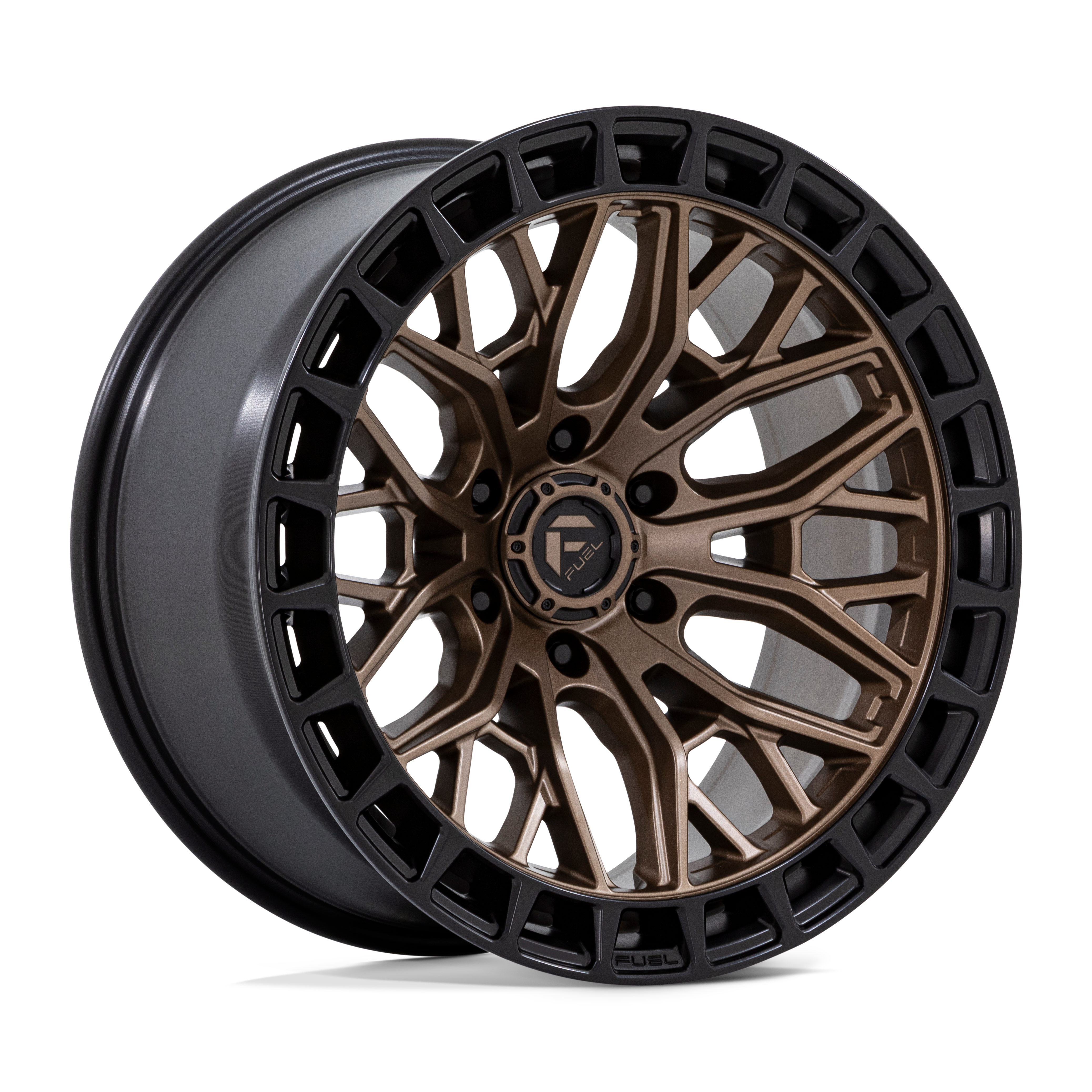 Fuel 1PC FC869 SIGMA MATTE BRONZE W/ M-BLK LIP Wheels - 17X9 1mm Offset 6X139.7 BP