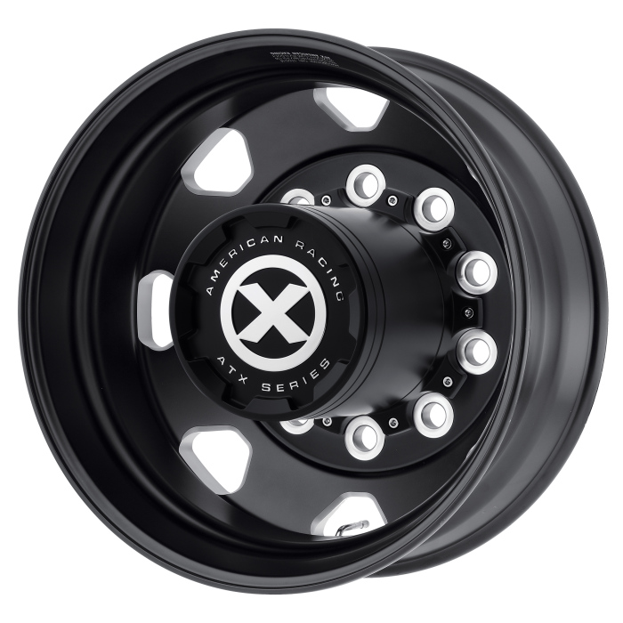ATX AO401 OCTANE SATIN BLACK MILLED - REAR Wheels - 24.5X8.25 -168mm Offset 10X285.75 BP