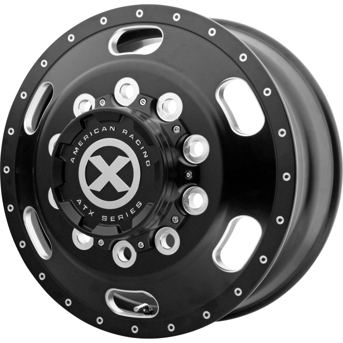 ATX AO402 INDY SATIN BLACK MILLED - FRONT Wheels - 22.5X8.25 145mm Offset 10X285.75 BP