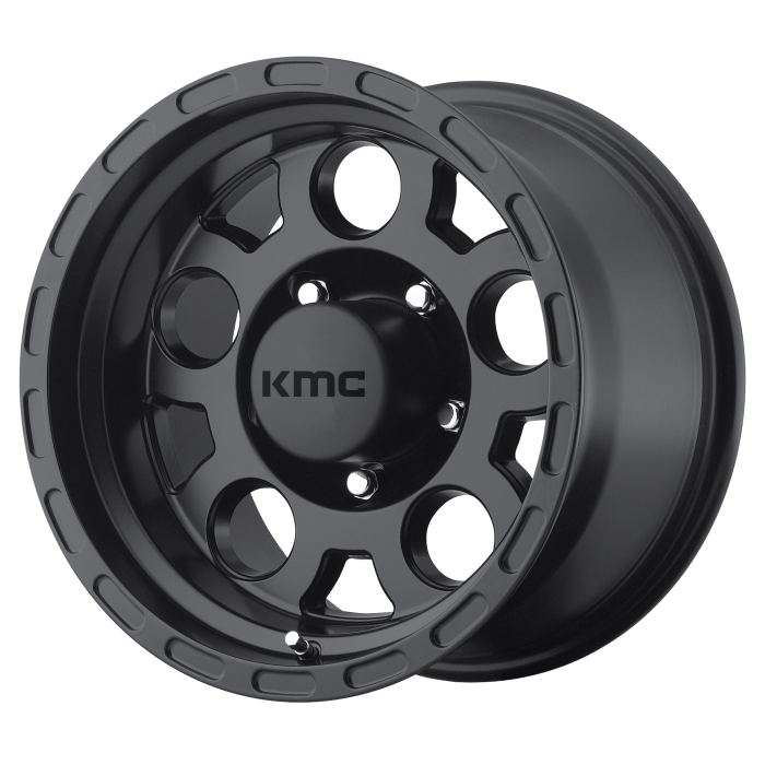 KMC KM522 ENDURO MATTE BLACK Wheels - 16X9 -12mm Offset 5X135 BP