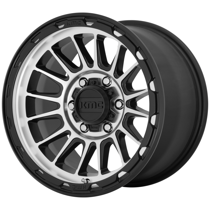 KMC KM542 IMPACT SATIN BLACK MACHINED Wheels - 16X8 0mm Offset 6X139.7 BP