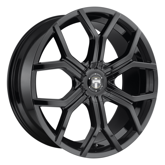 DUB 1PC S208 ROYALTY GLOSS BLACK Wheels - 22X9.5 30mm Offset 6X135 / 6X139.7 BP