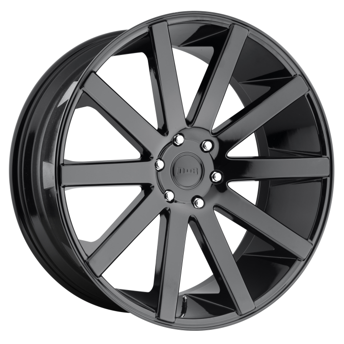 DUB 1PC S219 SHOT CALLA GLOSS BLACK Wheels - 22X9.5 20mm Offset 6X139.7 BP