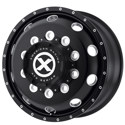 ATX AO400 BAJA GLOSS BLACK MILLED - 9.0 FRONT Wheels - 22.5X9 152mm Offset 10X285.75 BP