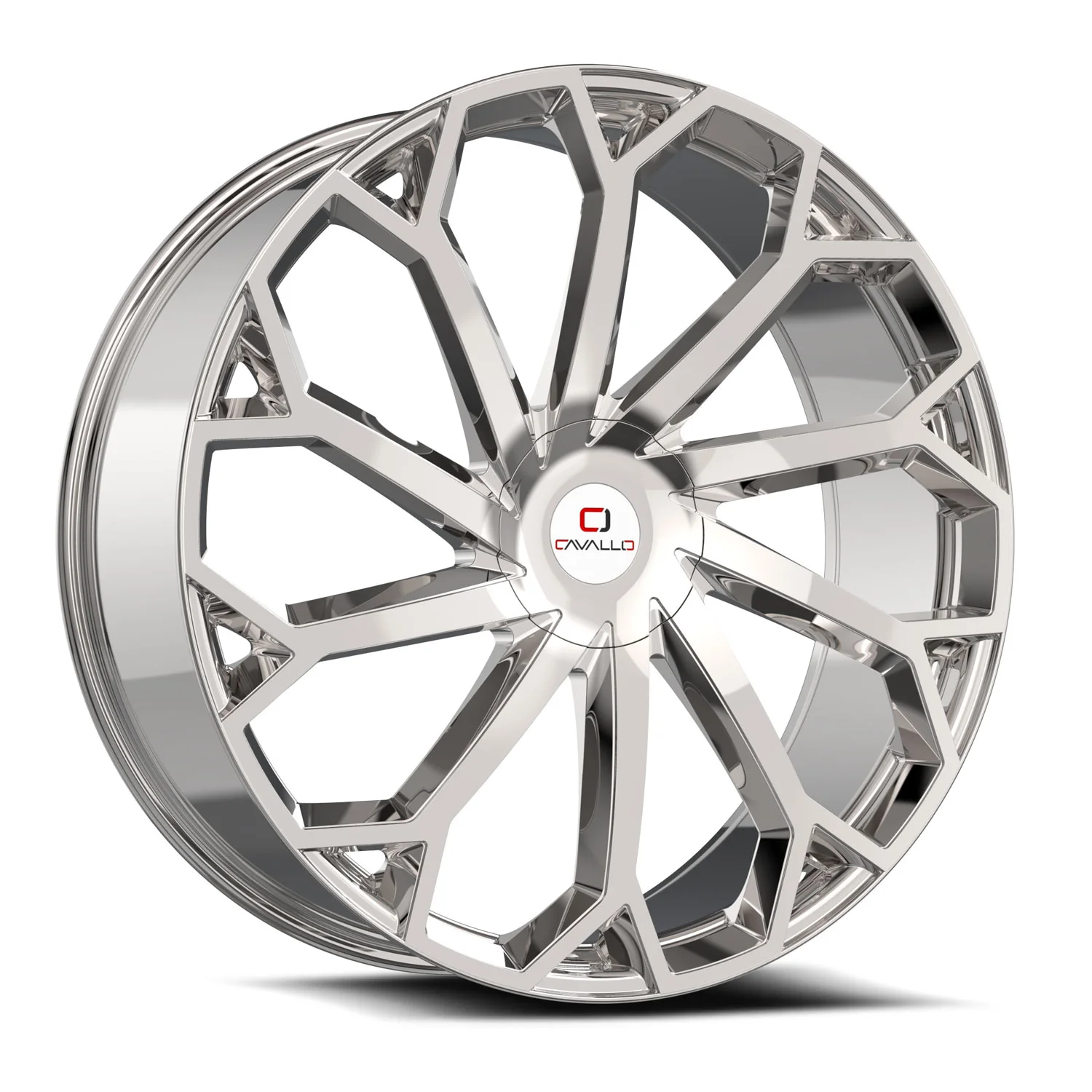 Cavallo CLV-51 Nano Chrome Wheels - 18X8 35mm Offset 4X100 / 4X114.3 BP