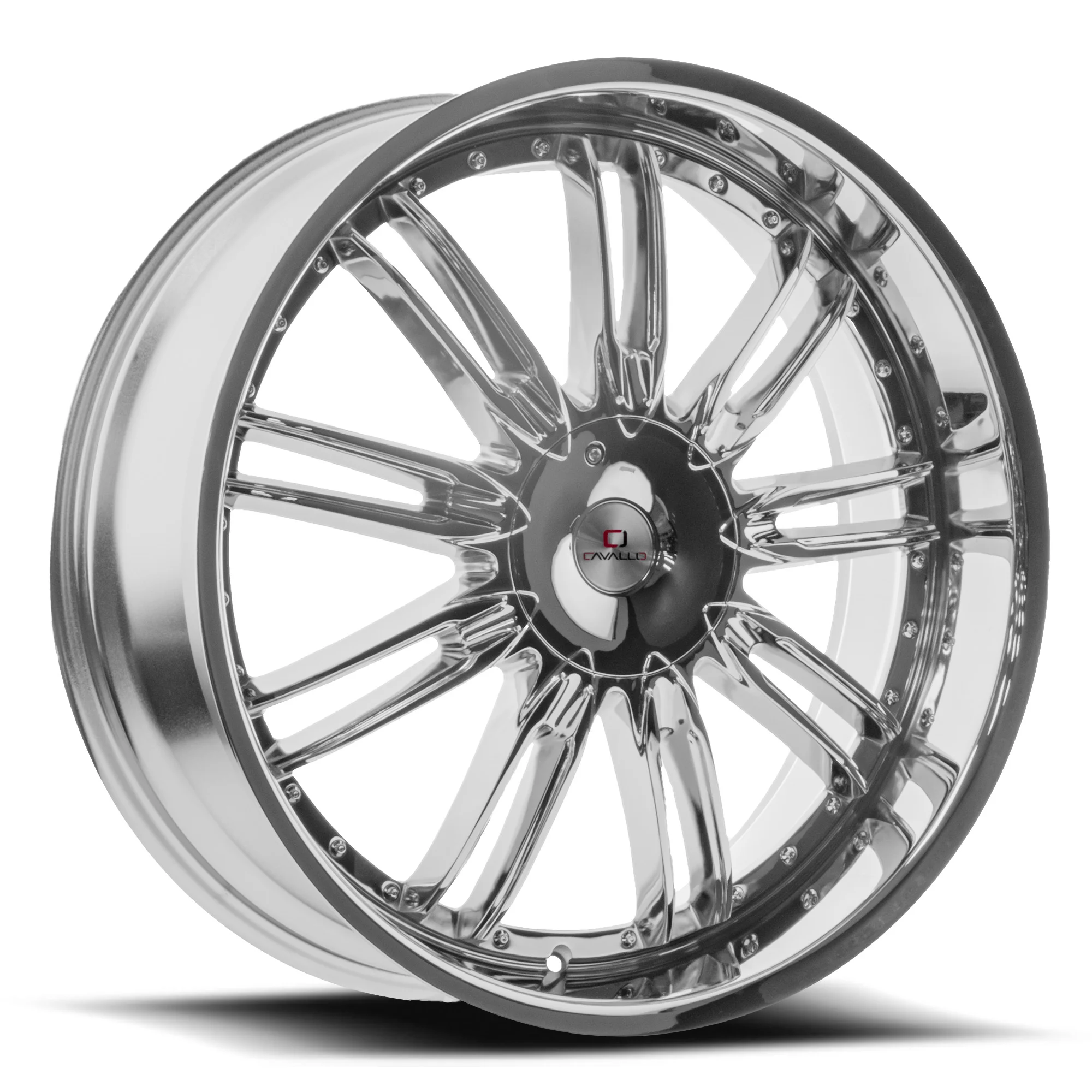Cavallo CLV-54 Nano Chrome Wheels - 18X8 35mm Offset 4X100 / 4X114.3 BP