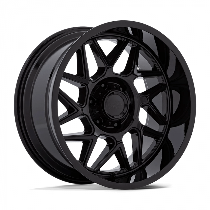 Moto Metal MO812 TURBINE GLOSS BLACK Wheels - 20X9 1mm Offset 8X165.1 BP