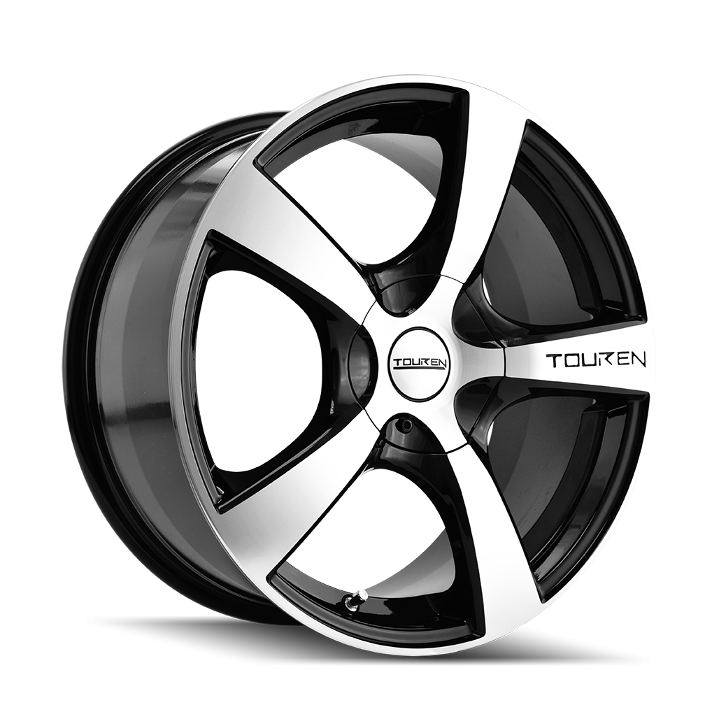 Touren TR9 GLOSS BLACK MACHINED Wheels - 18X8 40mm Offset 5X112 / 5X120 BP