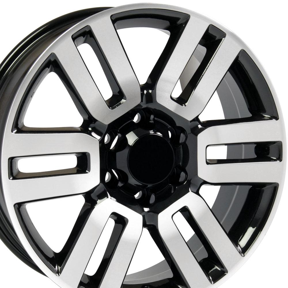 OEW TY10 Gloss Black Machined Wheels - 20X7 15mm Offset 6X139.7 BP