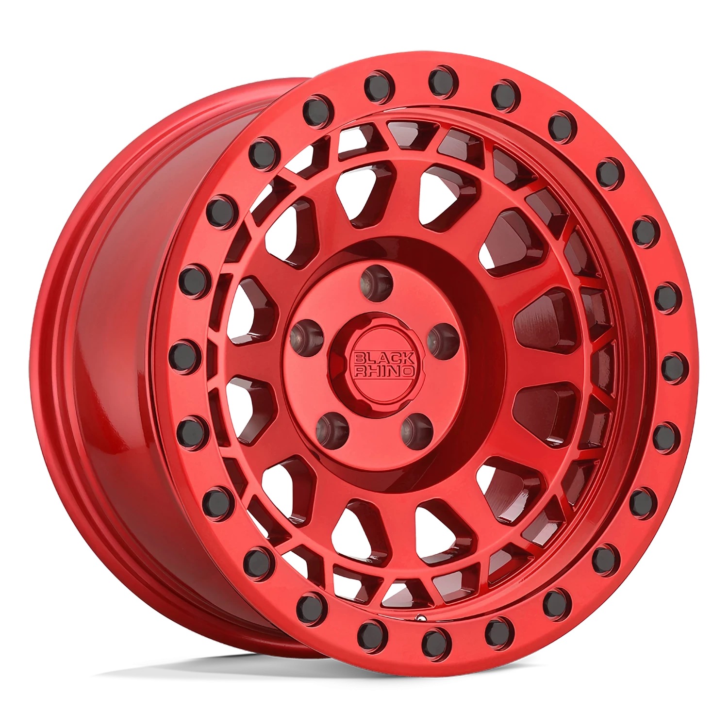 Black Rhino Hard Alloys PRIMM CANDY RED W/ BLACK BOLTS Wheels - 17X9 0mm Offset 6X139.7 BP