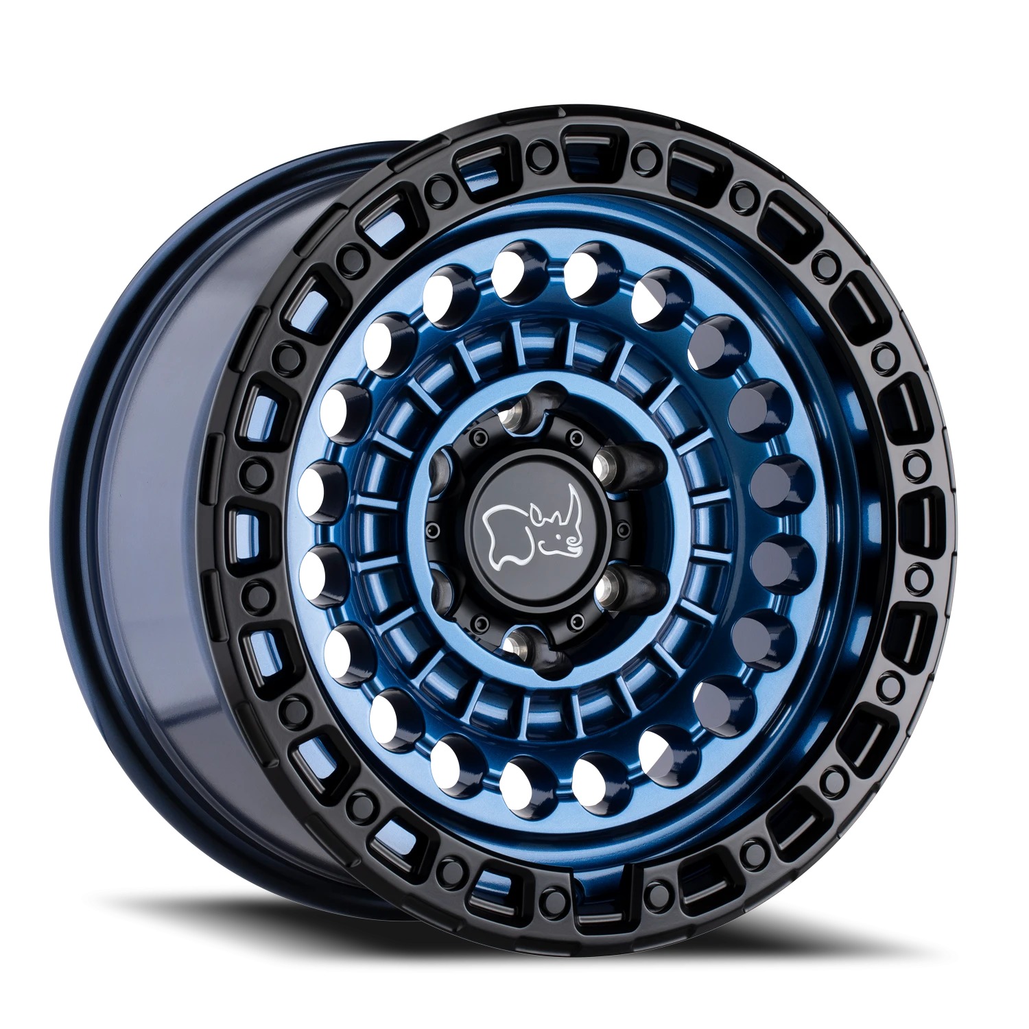 Black Rhino Hard Alloys SENTINEL COBALT BLUE W/ BLACK RING Wheels - 17X8.5 -10mm Offset 6X139.7 BP