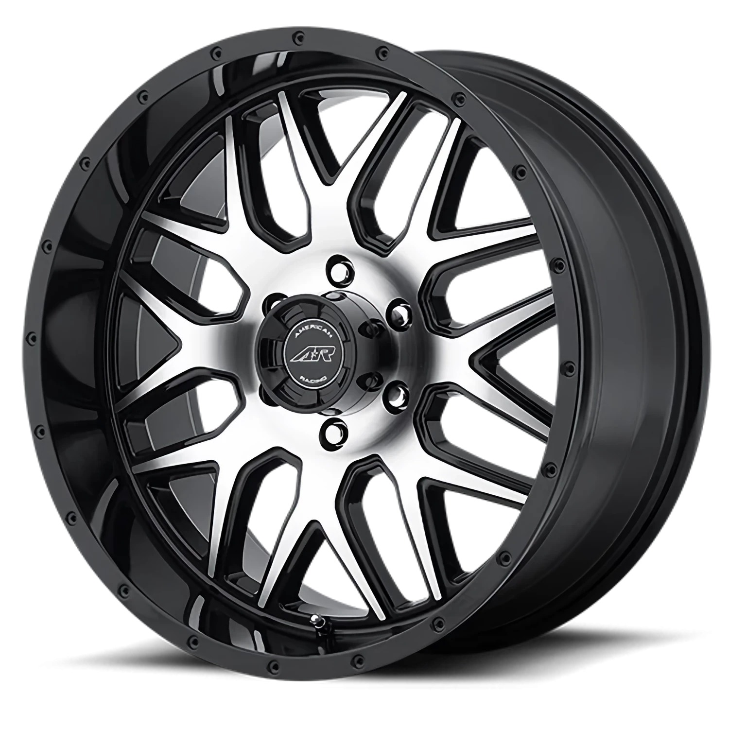 American Racing AR910 GLOSS BLACK MACHINED Wheels - 18X9 0mm Offset 5X114.3 BP