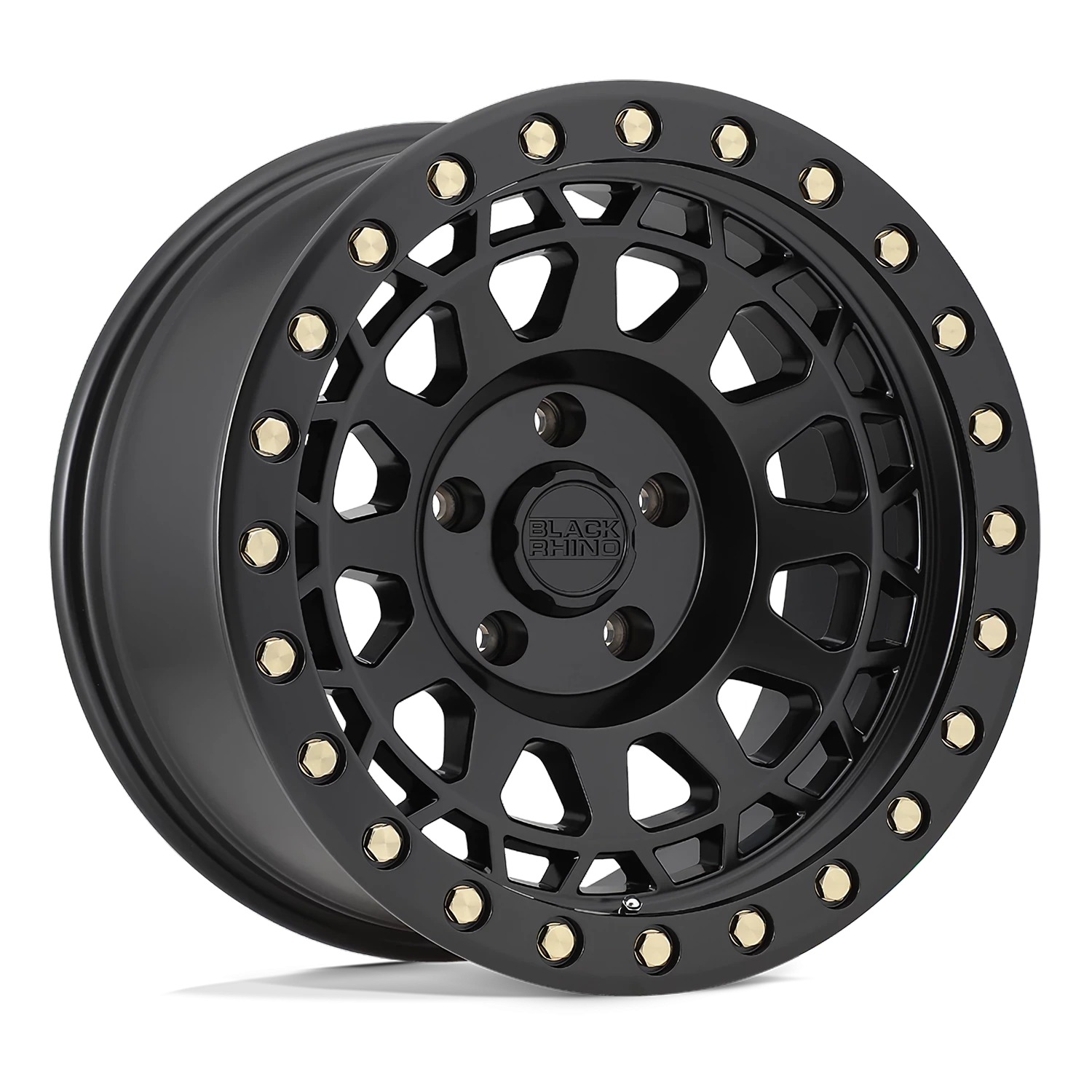 Black Rhino Hard Alloys PRIMM MATTE BLACK W/ BRASS BOLTS Wheels - 18X9.5 -18mm Offset 5X127 BP